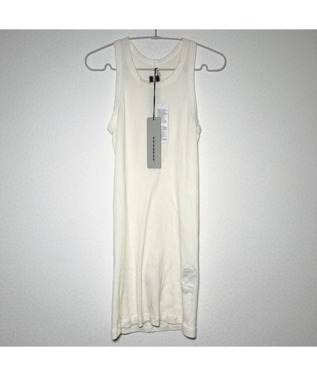 RICK OWENS Белая майка, фото 10