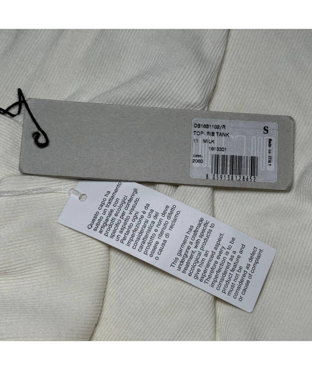 RICK OWENS Белая майка, фото 7