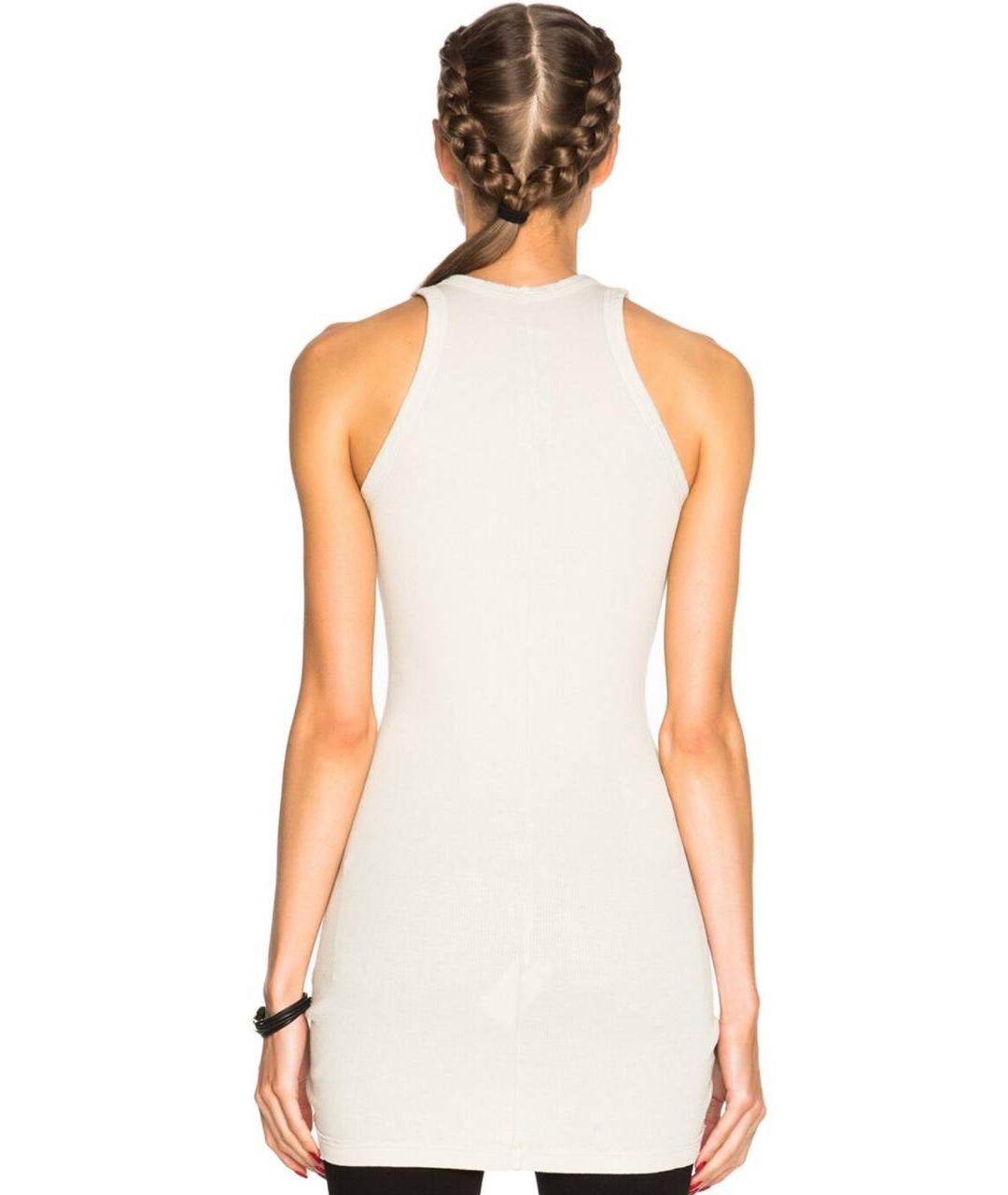 RICK OWENS Белая майка, фото 4