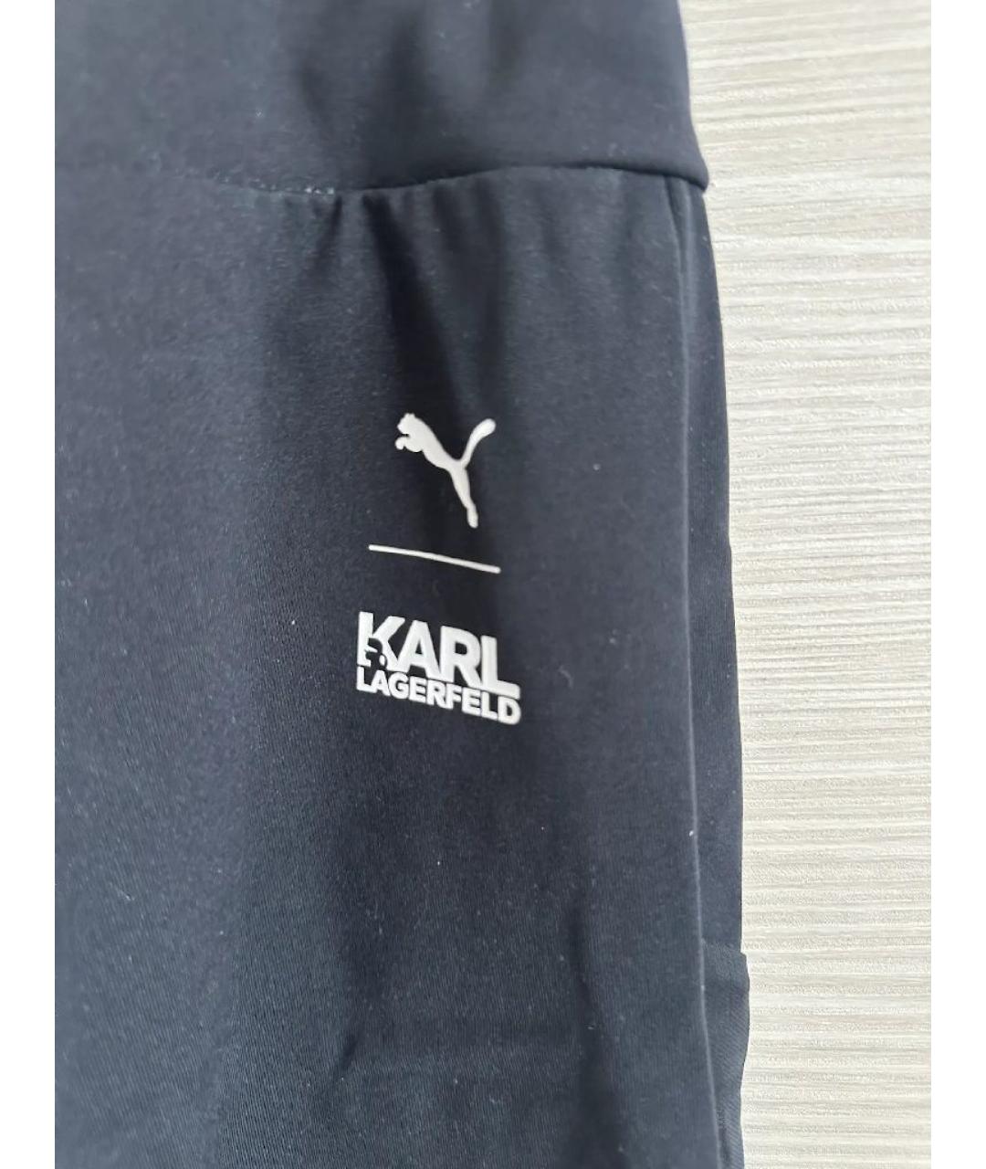 KARL LAGERFELD Черные полиэстеровые спортивные брюки и шорты, фото 6