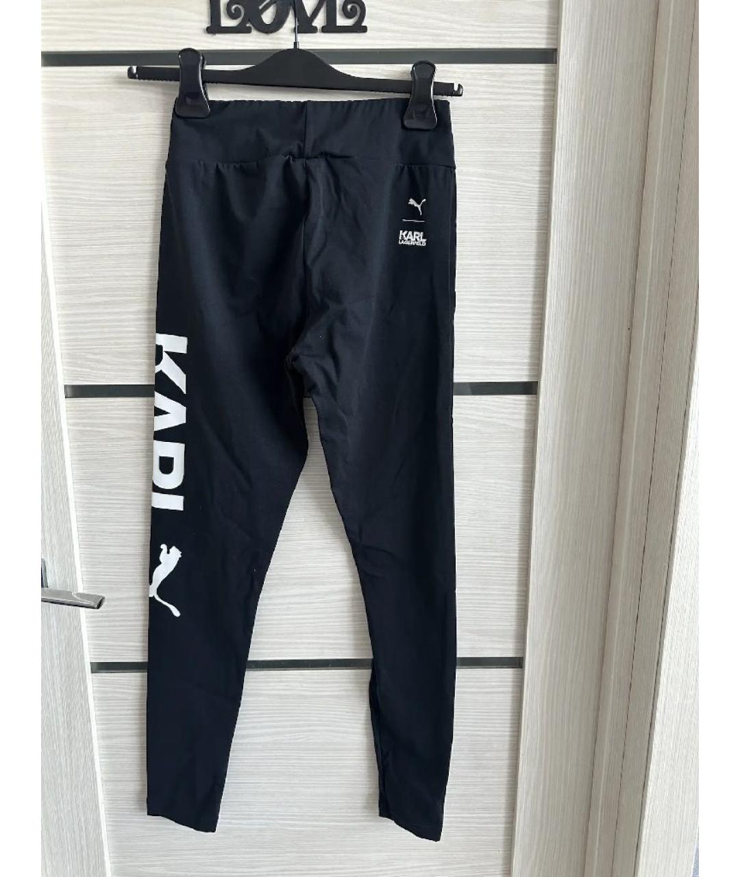 KARL LAGERFELD Черные полиэстеровые спортивные брюки и шорты, фото 2