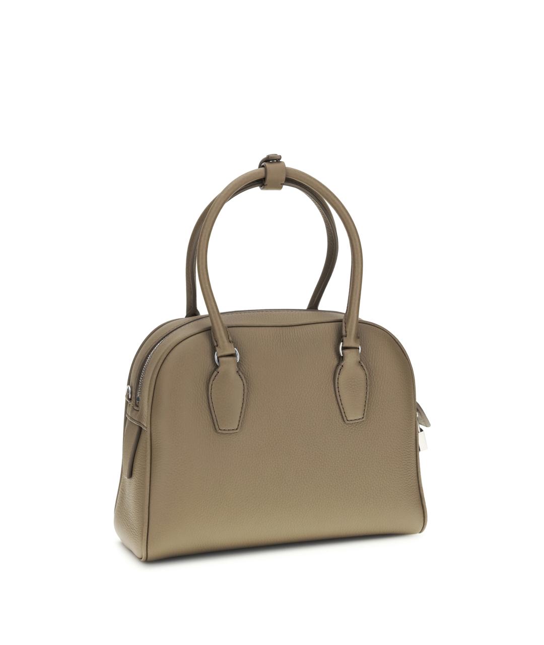 THE ROW Бежевая кожаная сумка тоут, фото 3