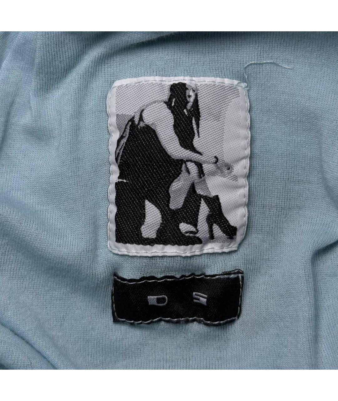 RICK OWENS Голубая майка, фото 3