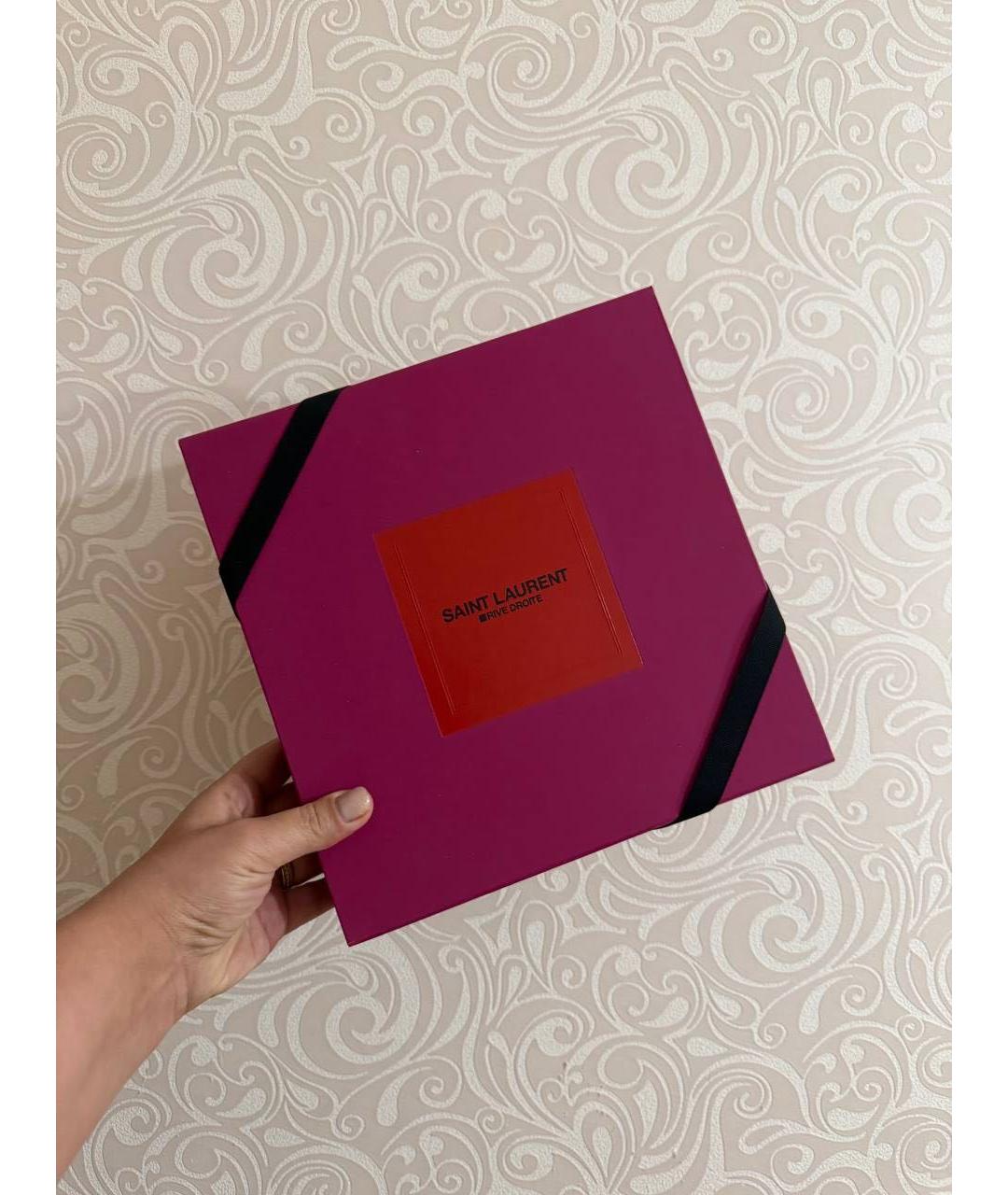 SAINT LAURENT Серая хлопковая сумка тоут, фото 4