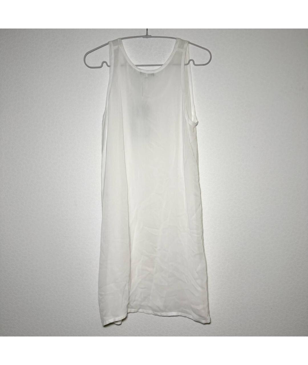 ANN DEMEULEMEESTER Белое вискозное повседневное платье, фото 2