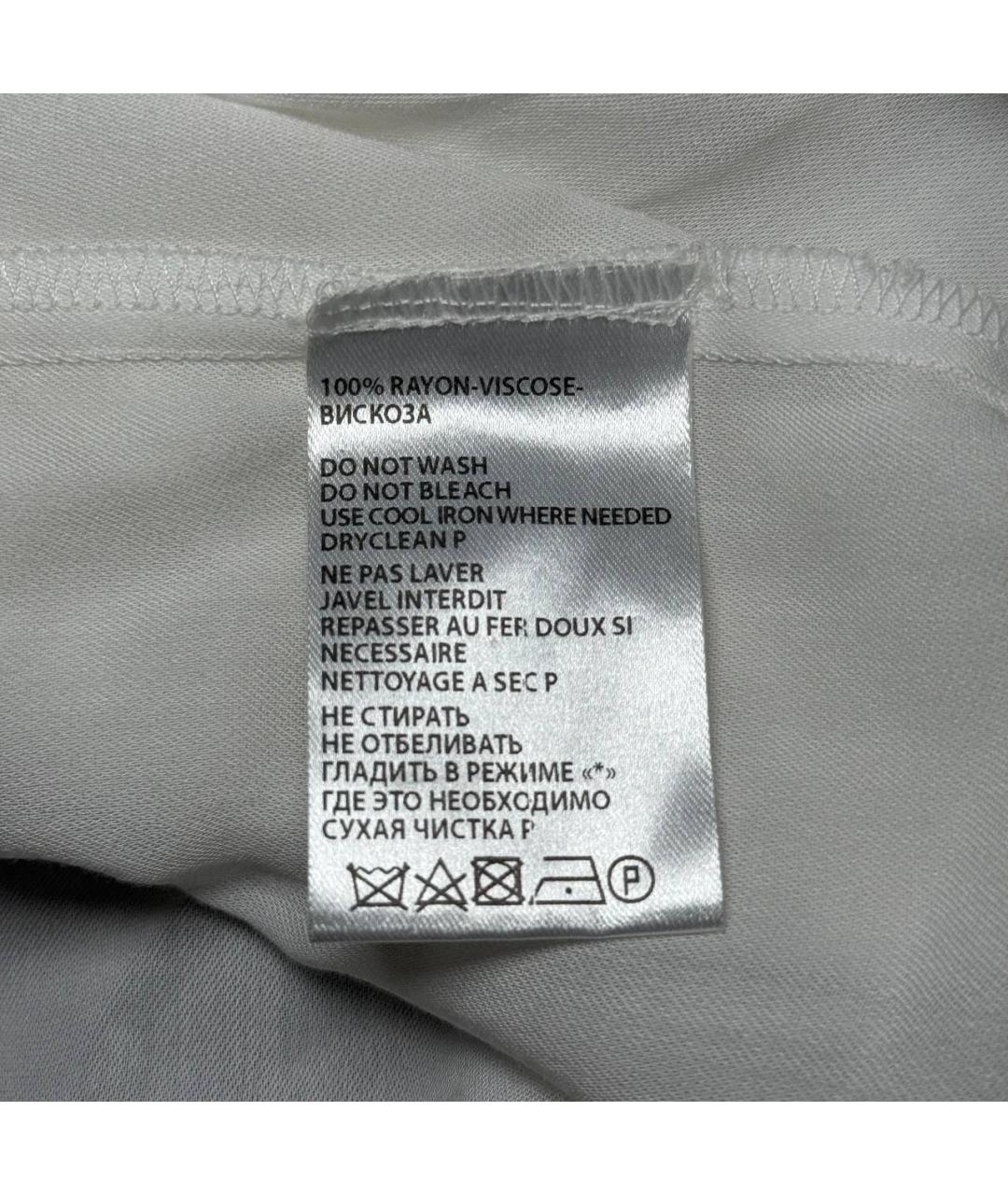 ANN DEMEULEMEESTER Белое вискозное повседневное платье, фото 5