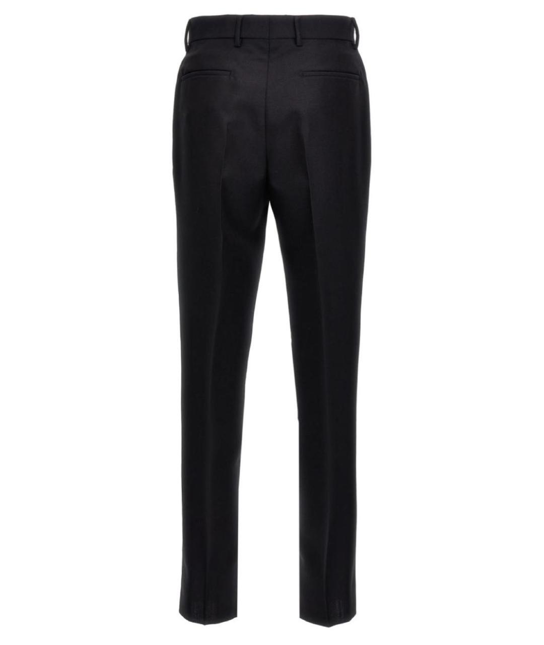 PRADA Темно-синие шерстяные классические брюки, фото 2