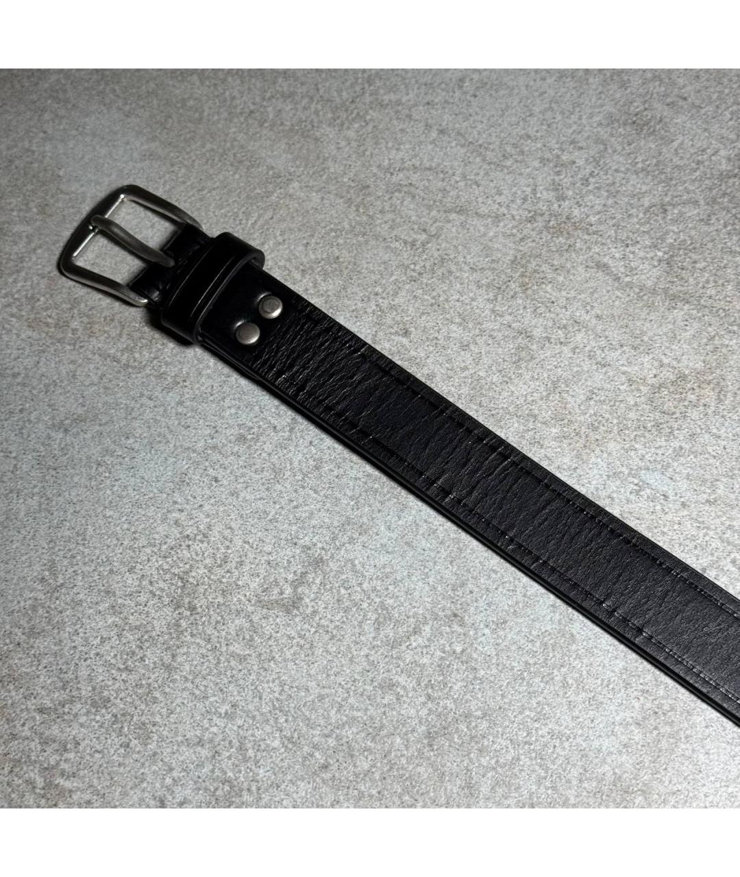 ANN DEMEULEMEESTER Черный кожаный ремень, фото 8