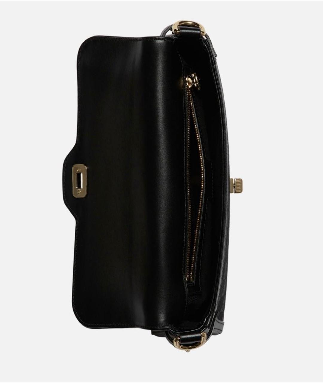 GUCCI Черная кожаная сумка через плечо, фото 6