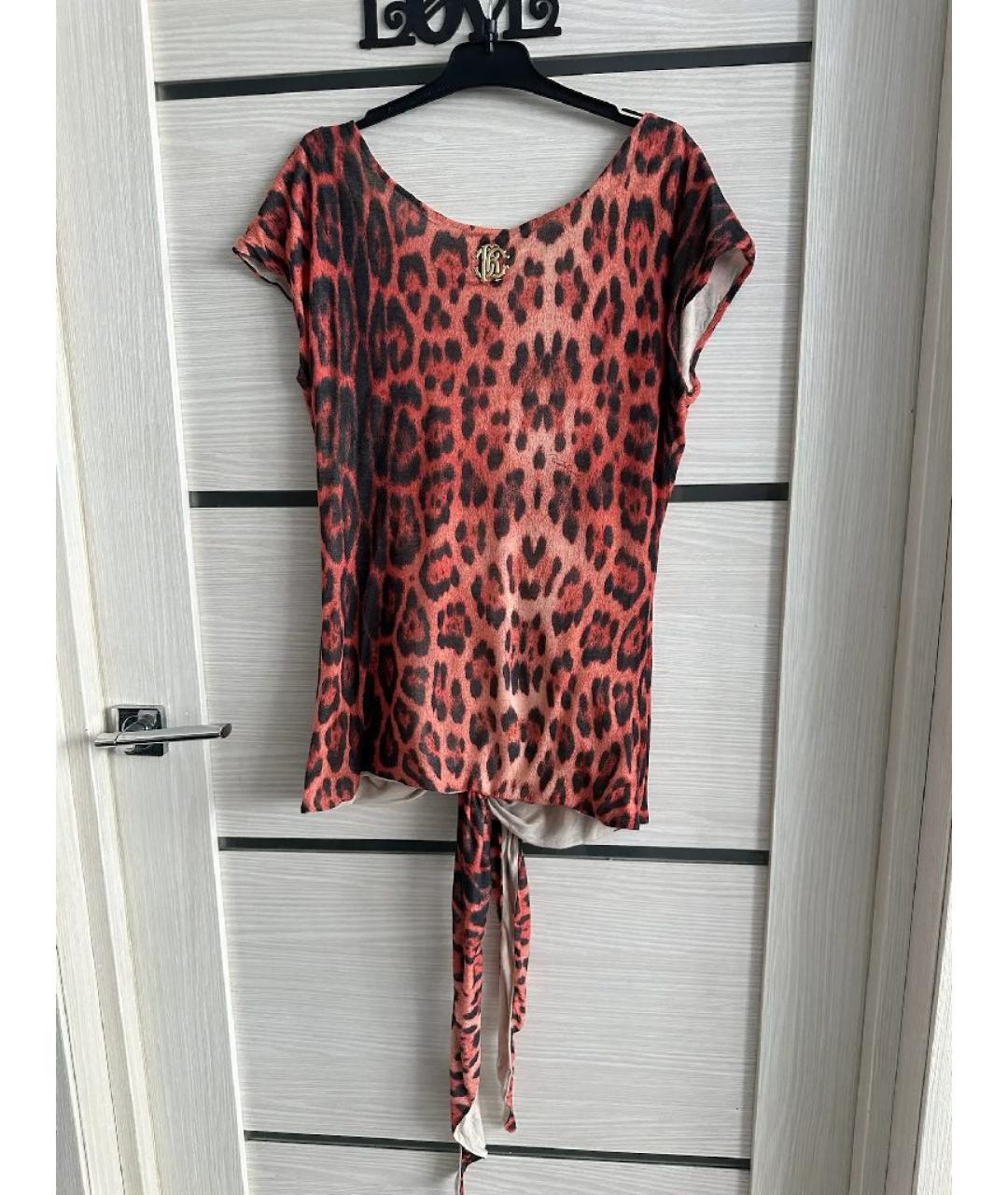 ROBERTO CAVALLI Красная вискозная жилетка, фото 2