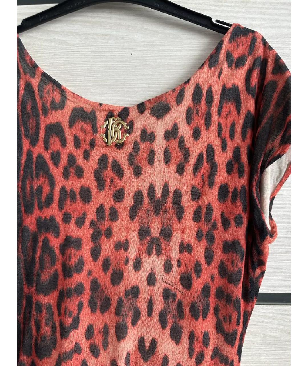 ROBERTO CAVALLI Красная вискозная жилетка, фото 3