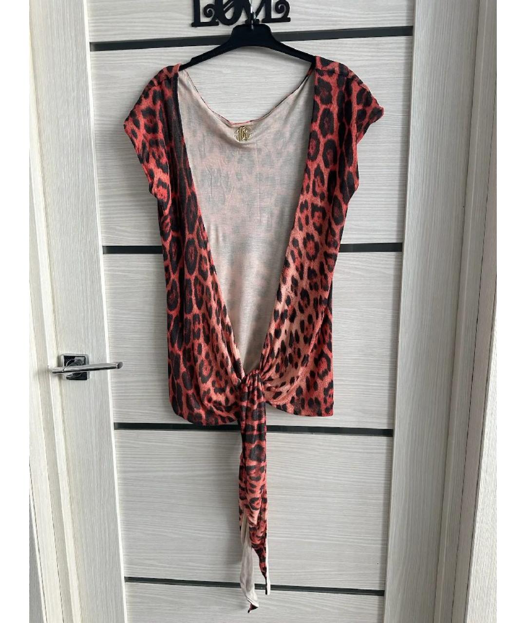 ROBERTO CAVALLI Красная вискозная жилетка, фото 8