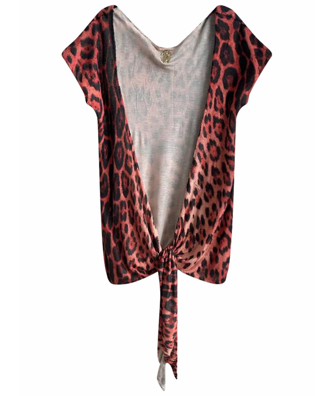 ROBERTO CAVALLI Красная вискозная жилетка, фото 1