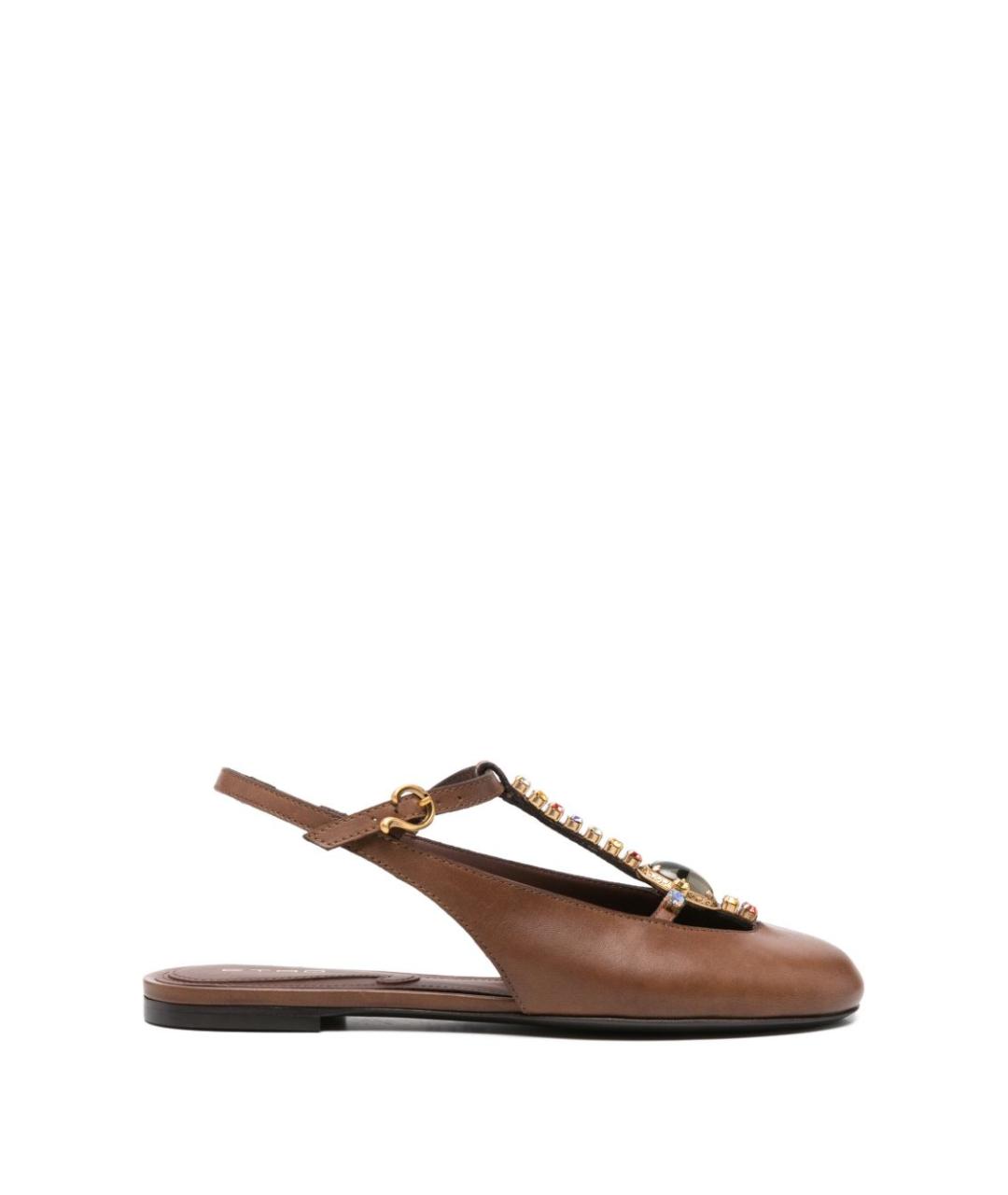 ETRO Коричневые балетки, фото 1