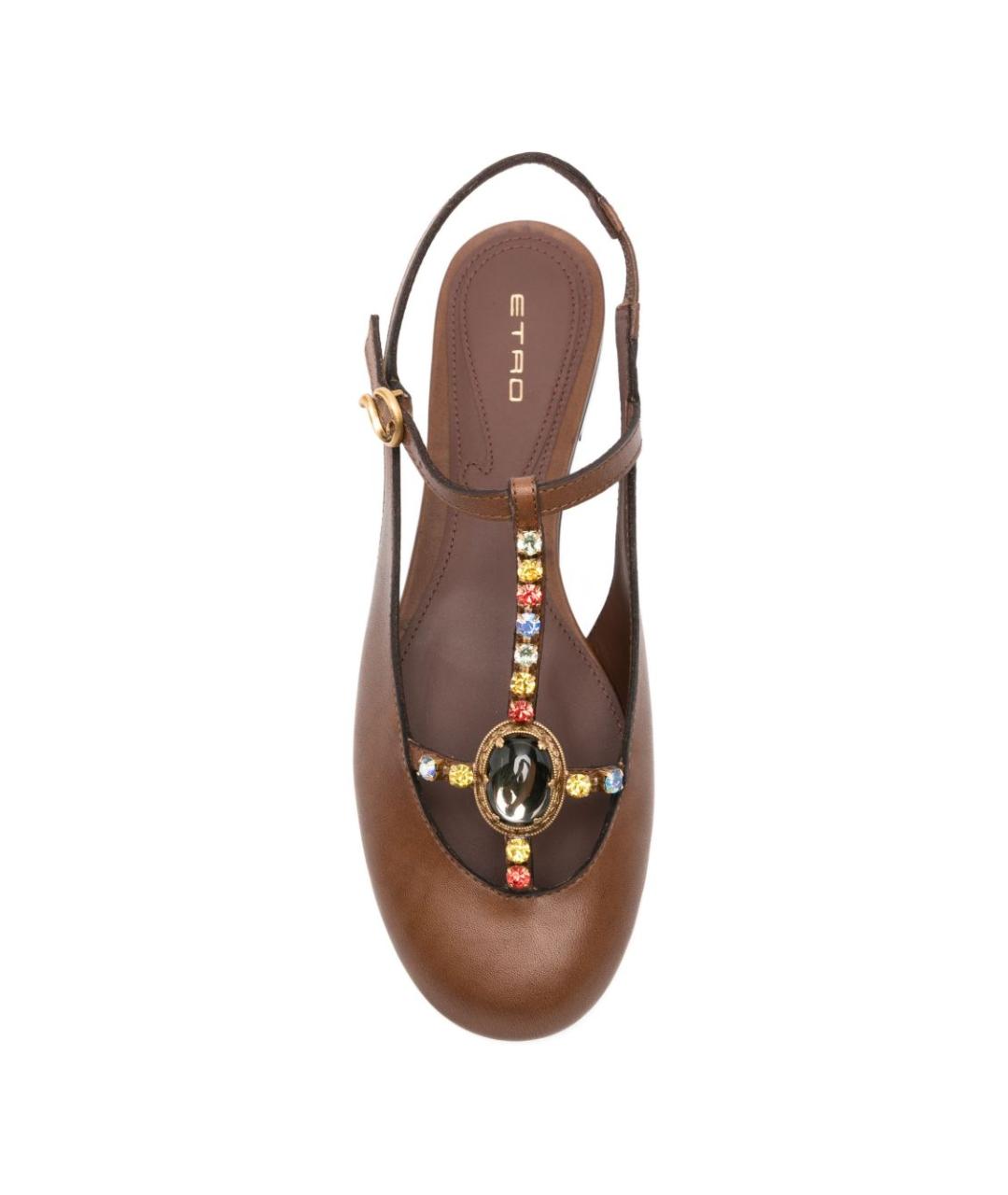 ETRO Коричневые балетки, фото 3