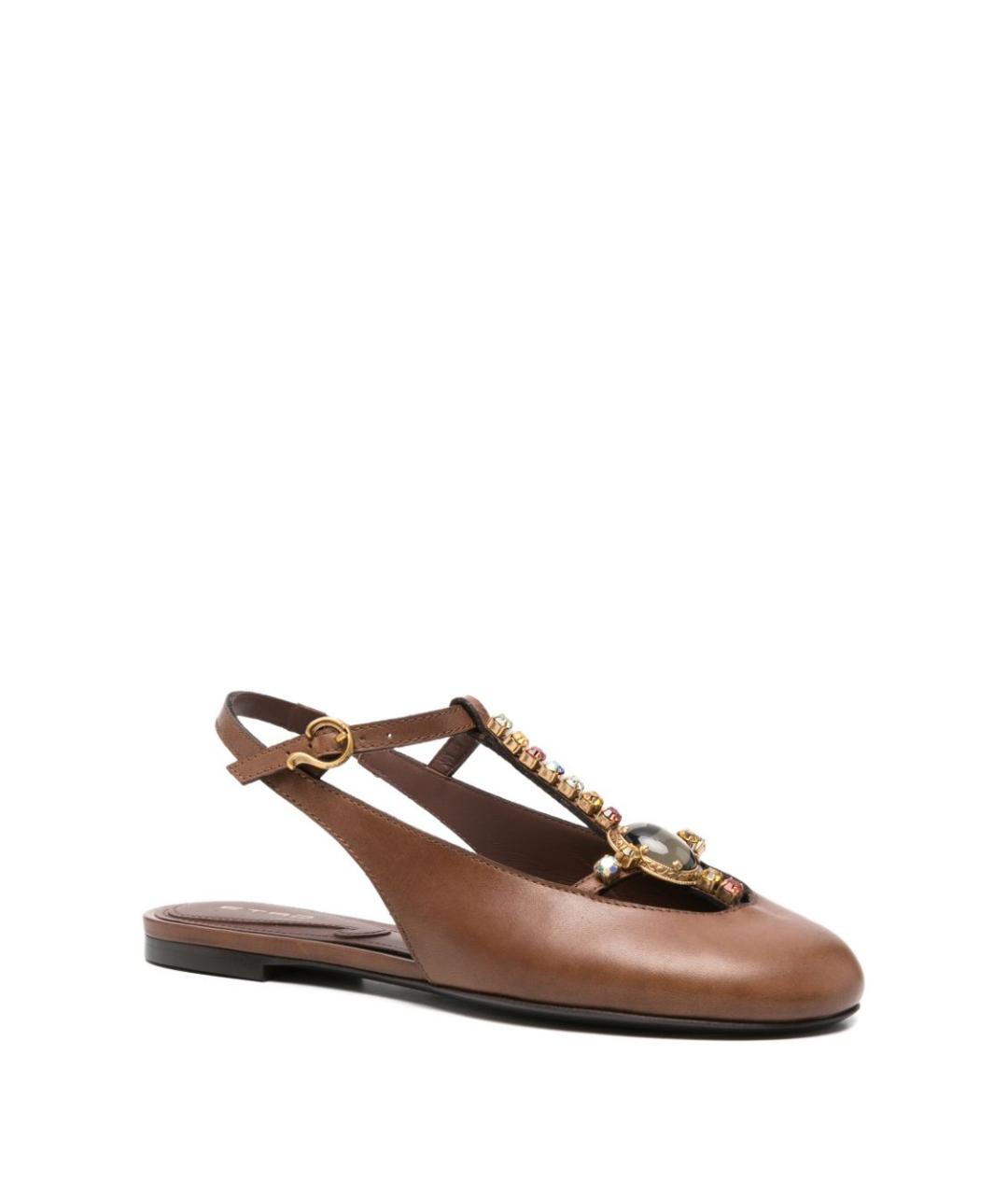 ETRO Коричневые балетки, фото 2