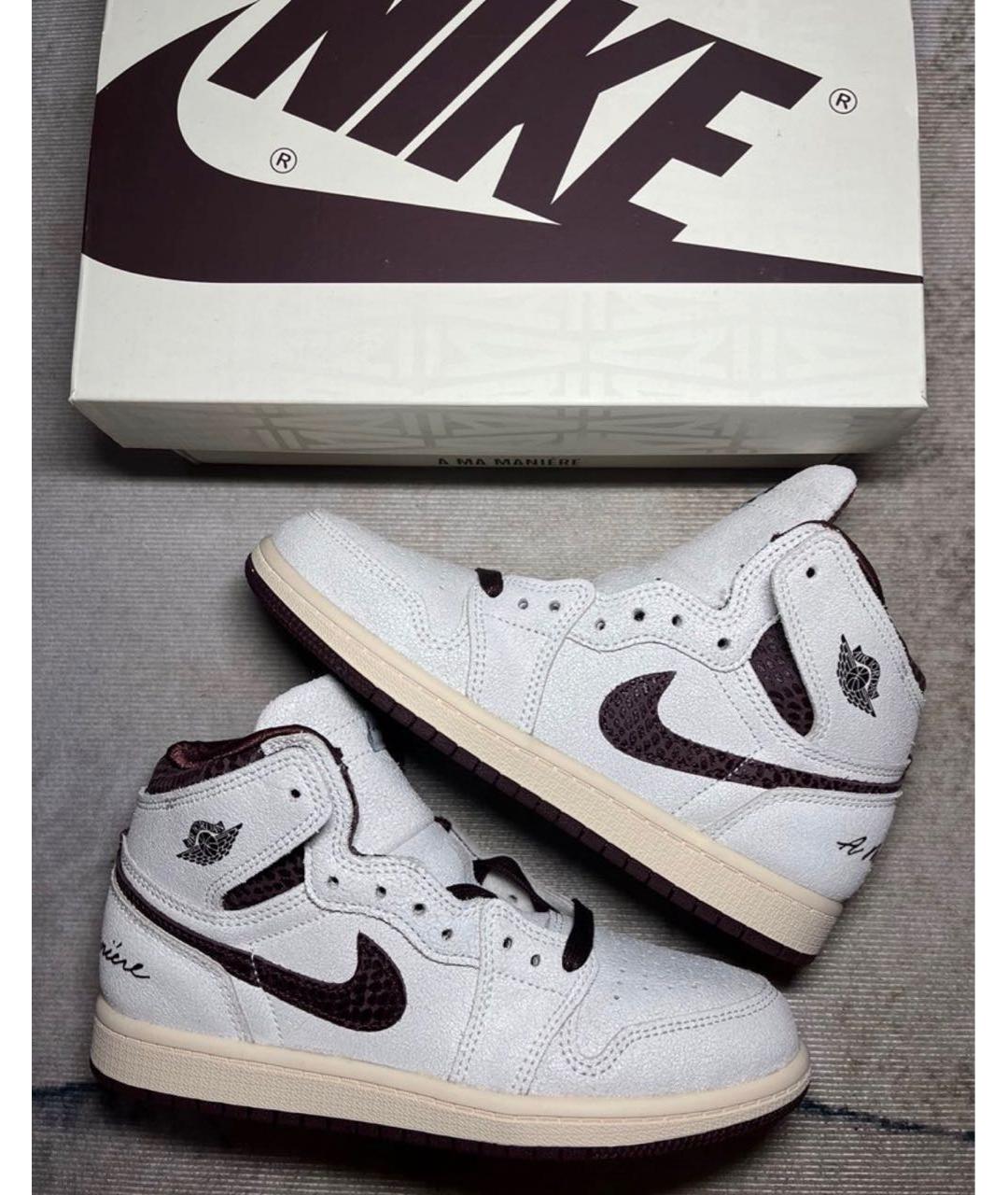 JORDAN Бежевые замшевые кеды, фото 2