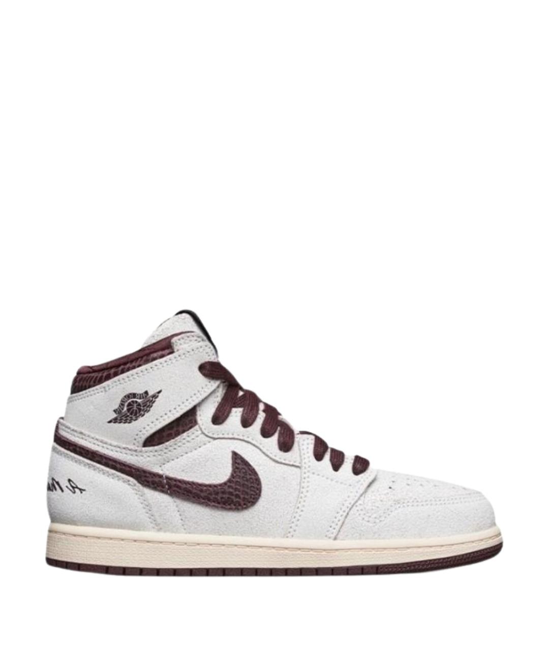 JORDAN Бежевые замшевые кеды, фото 1