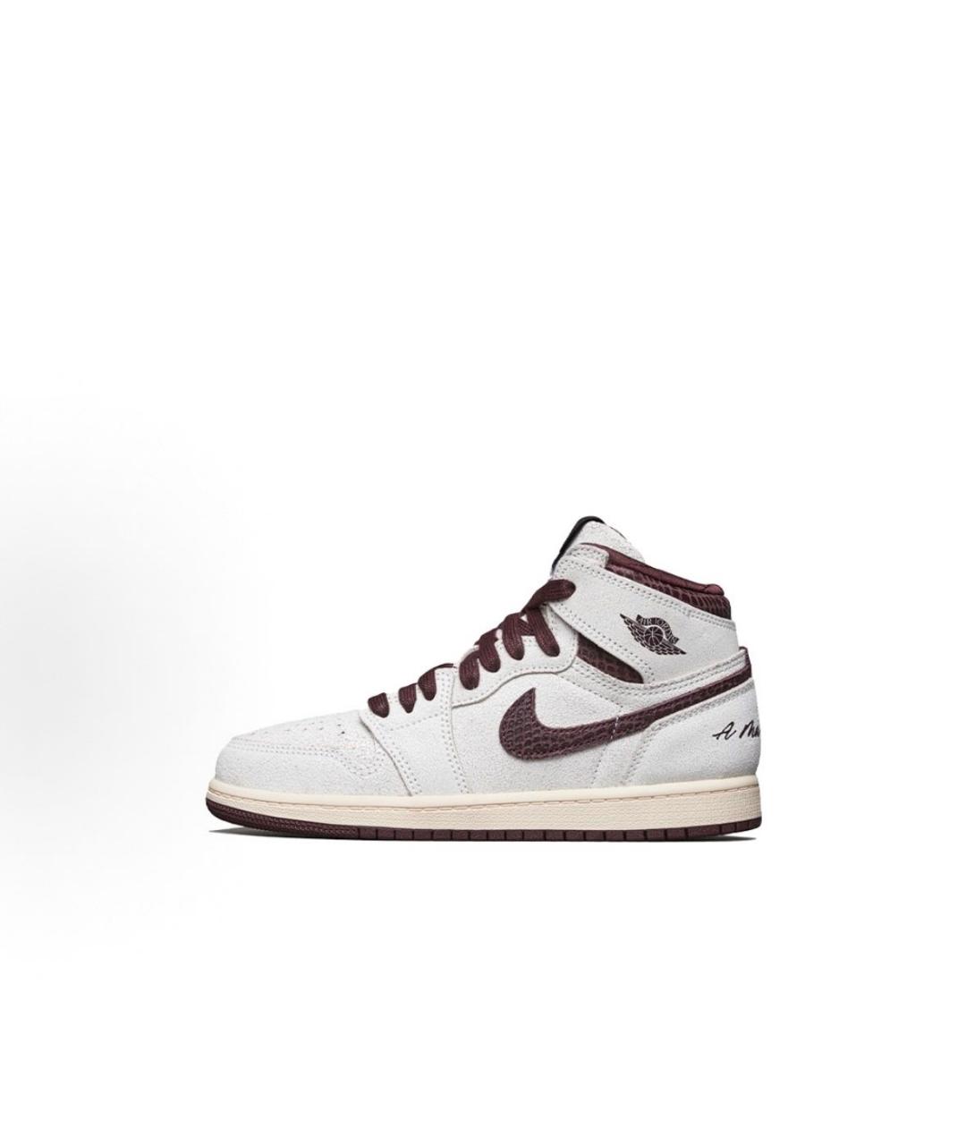 JORDAN Бежевые замшевые кеды, фото 3