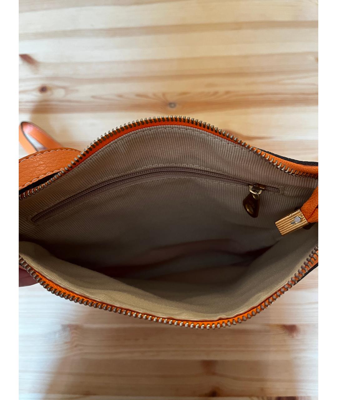 MULBERRY Оранжевая кожаная сумка через плечо, фото 3