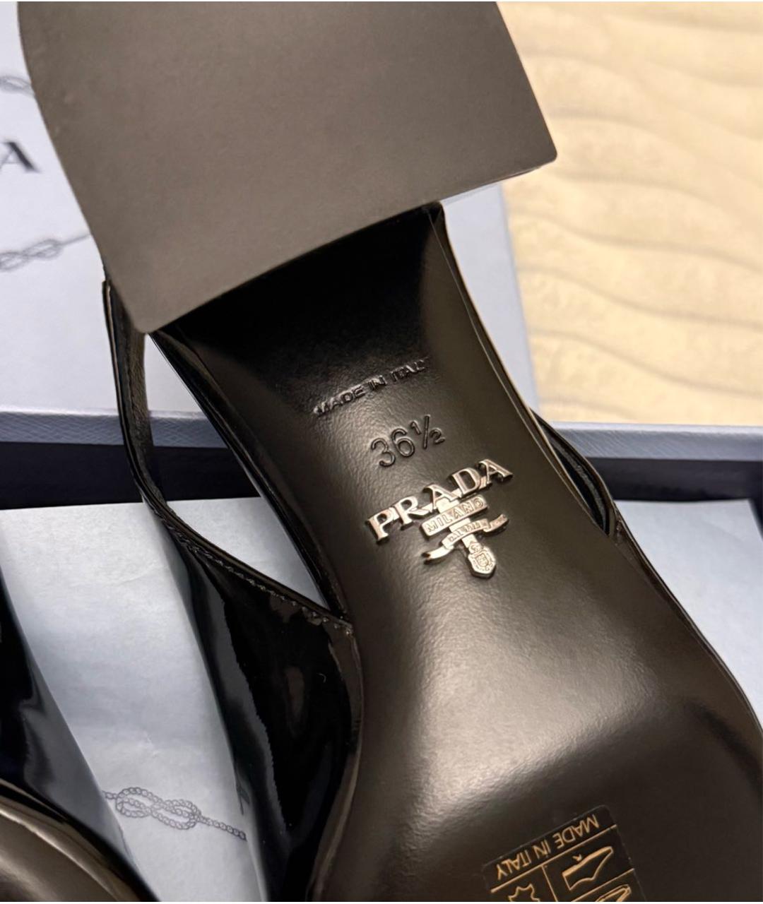 PRADA Черные туфли из лакированной кожи, фото 5