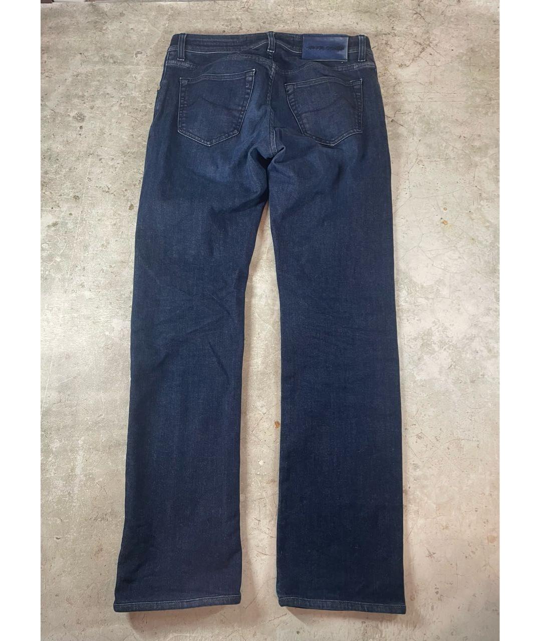 JACOB COHEN Темно-синие хлопковые прямые джинсы, фото 2