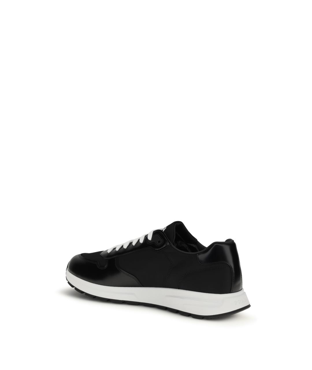 PRADA Черные низкие кроссовки / кеды, фото 3