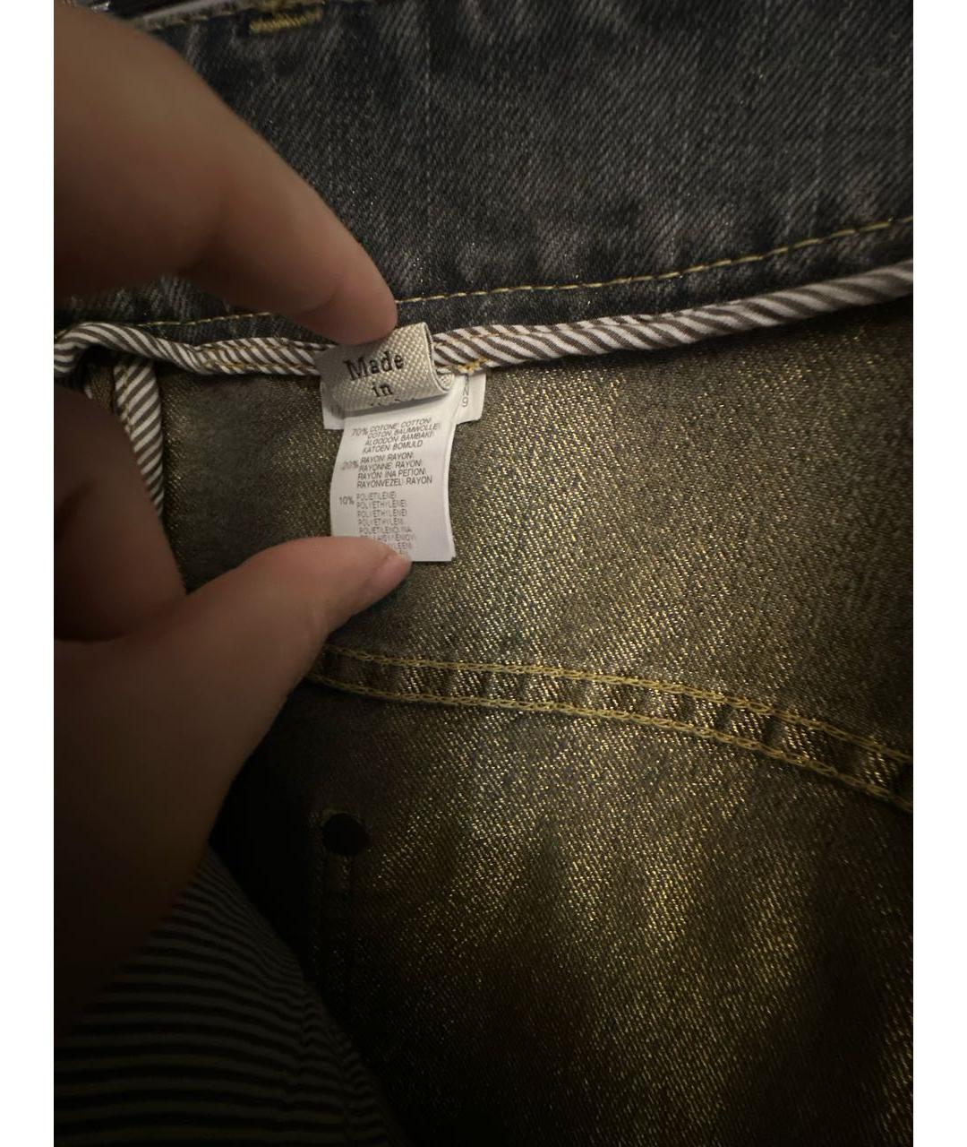 BRUNELLO CUCINELLI Серые хлопковые прямые джинсы, фото 8