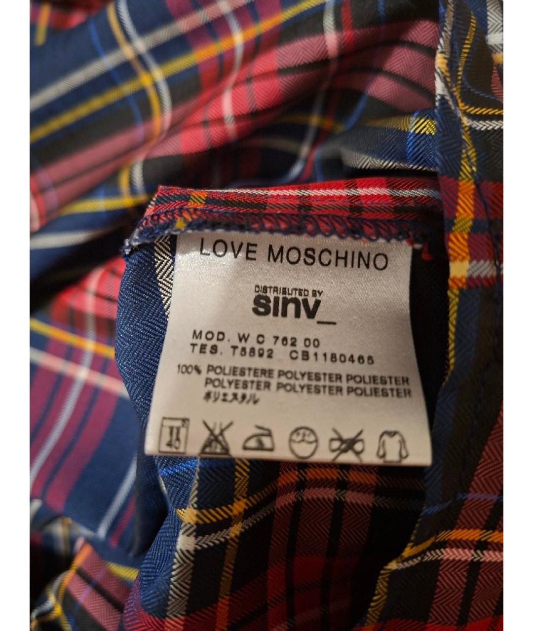 LOVE MOSCHINO Мульти полиэстеровая блузы, фото 6