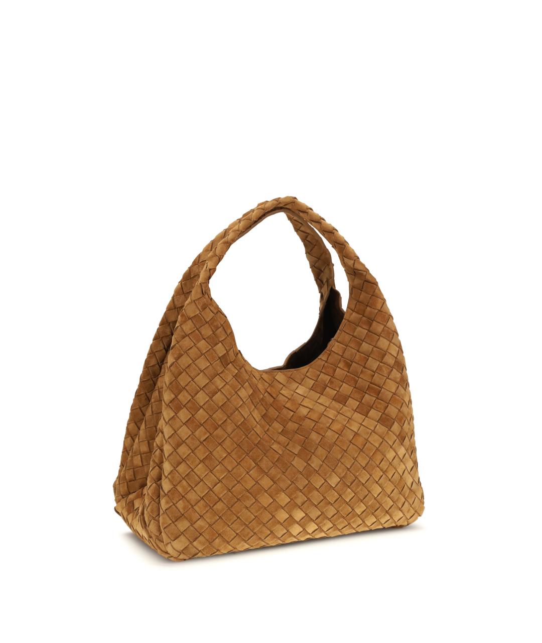 BOTTEGA VENETA Коричневая замшевая сумка тоут, фото 3