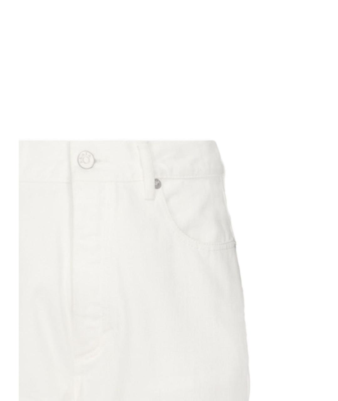 ALAIA Белые хлопковые джинсы слим, фото 2