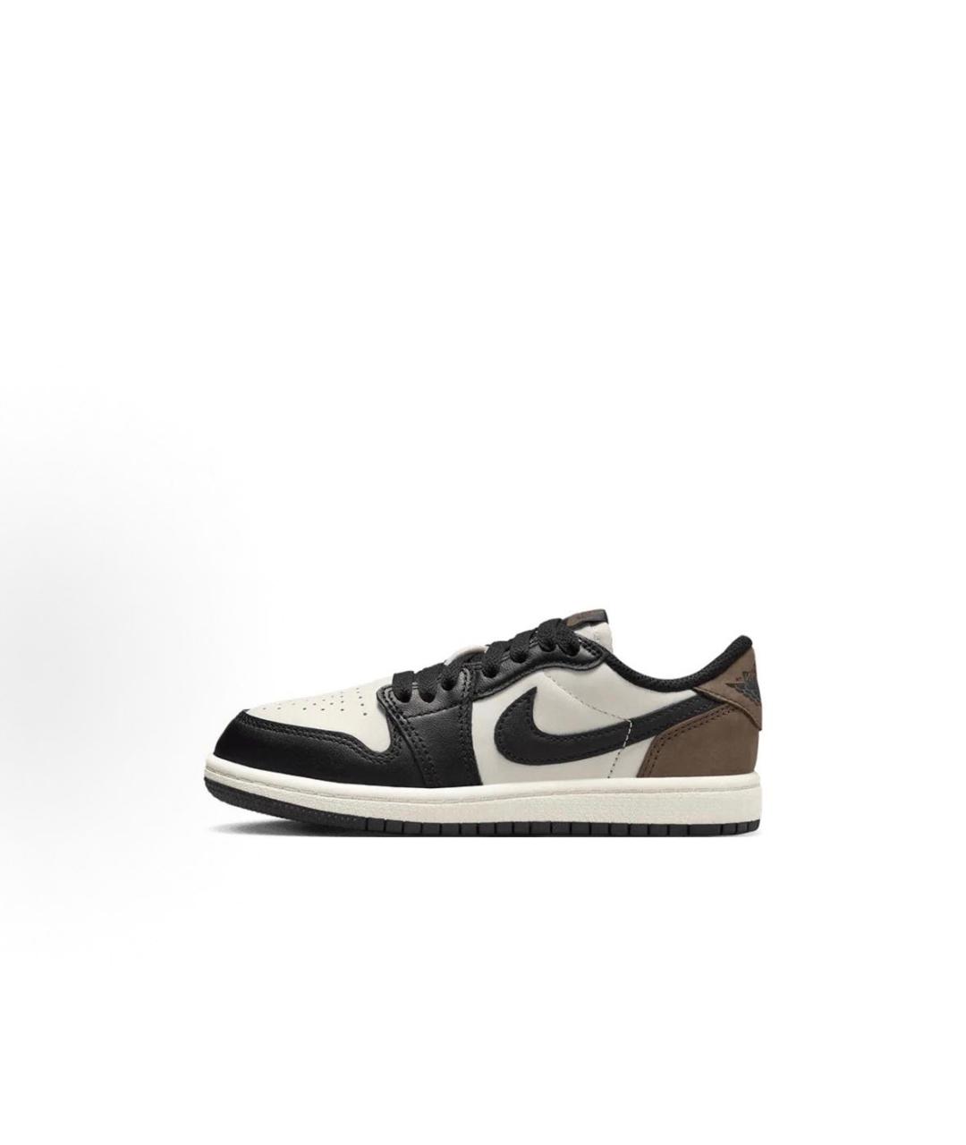 JORDAN Коричневые кожаные кеды, фото 3