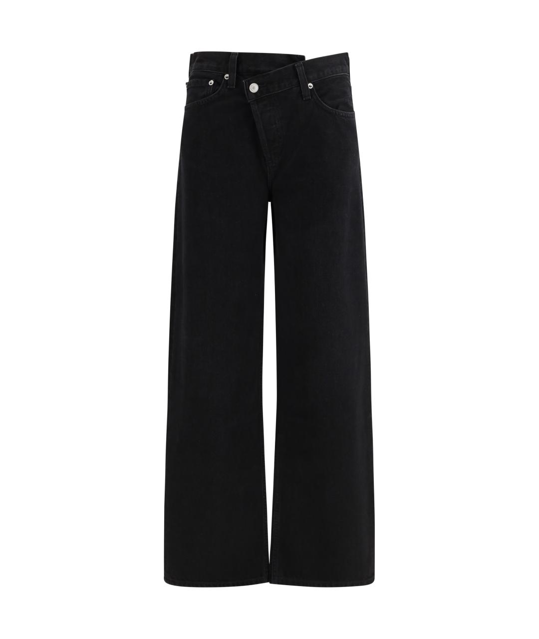 AGOLDE Черные хлопковые прямые джинсы, фото 1