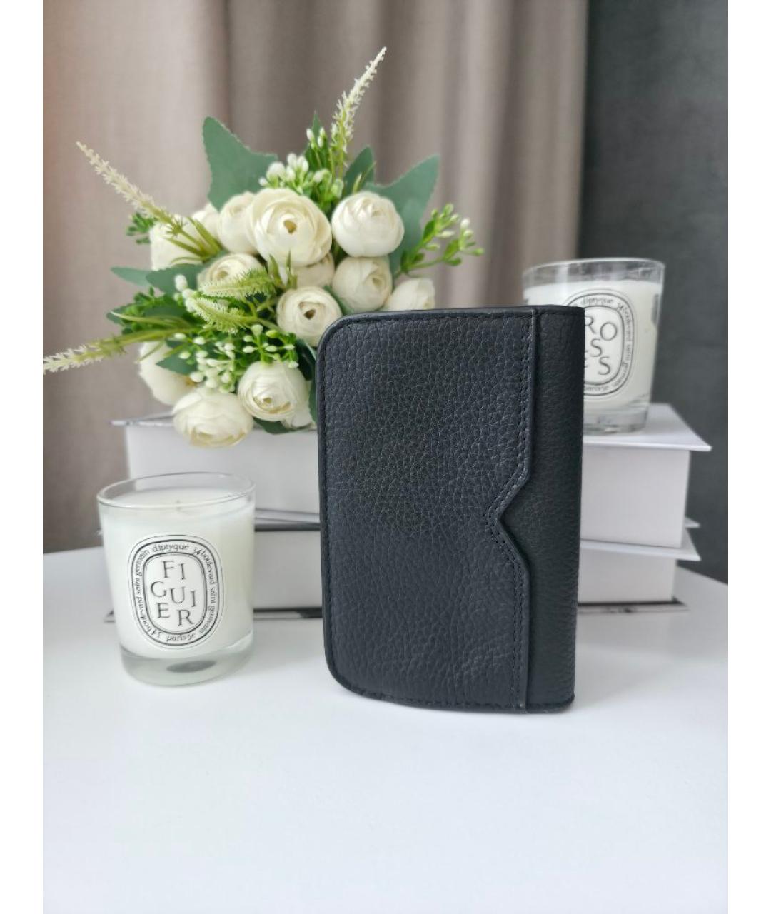 MICHAEL KORS Черный кожаный кошелек, фото 5