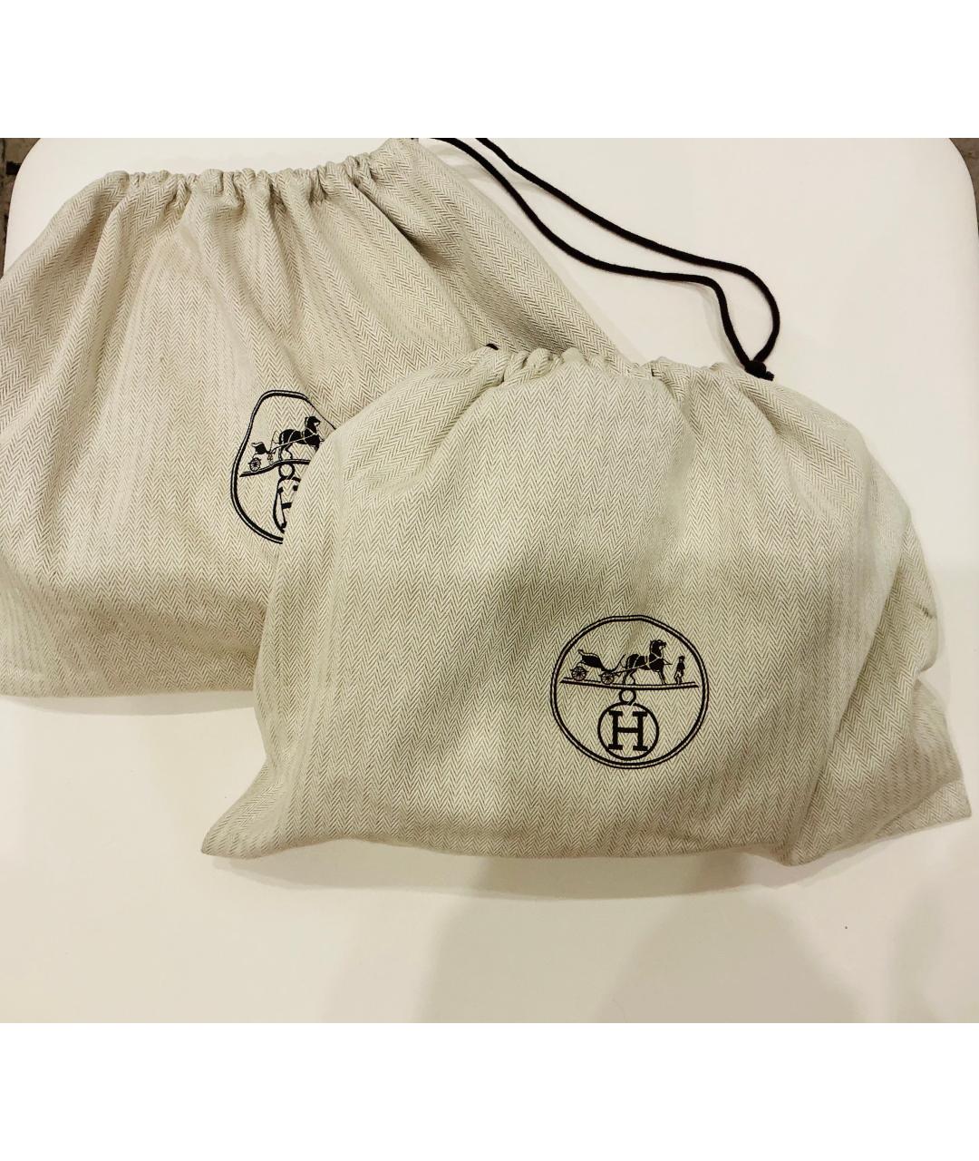 HERMES Черные кожаные туфли, фото 6