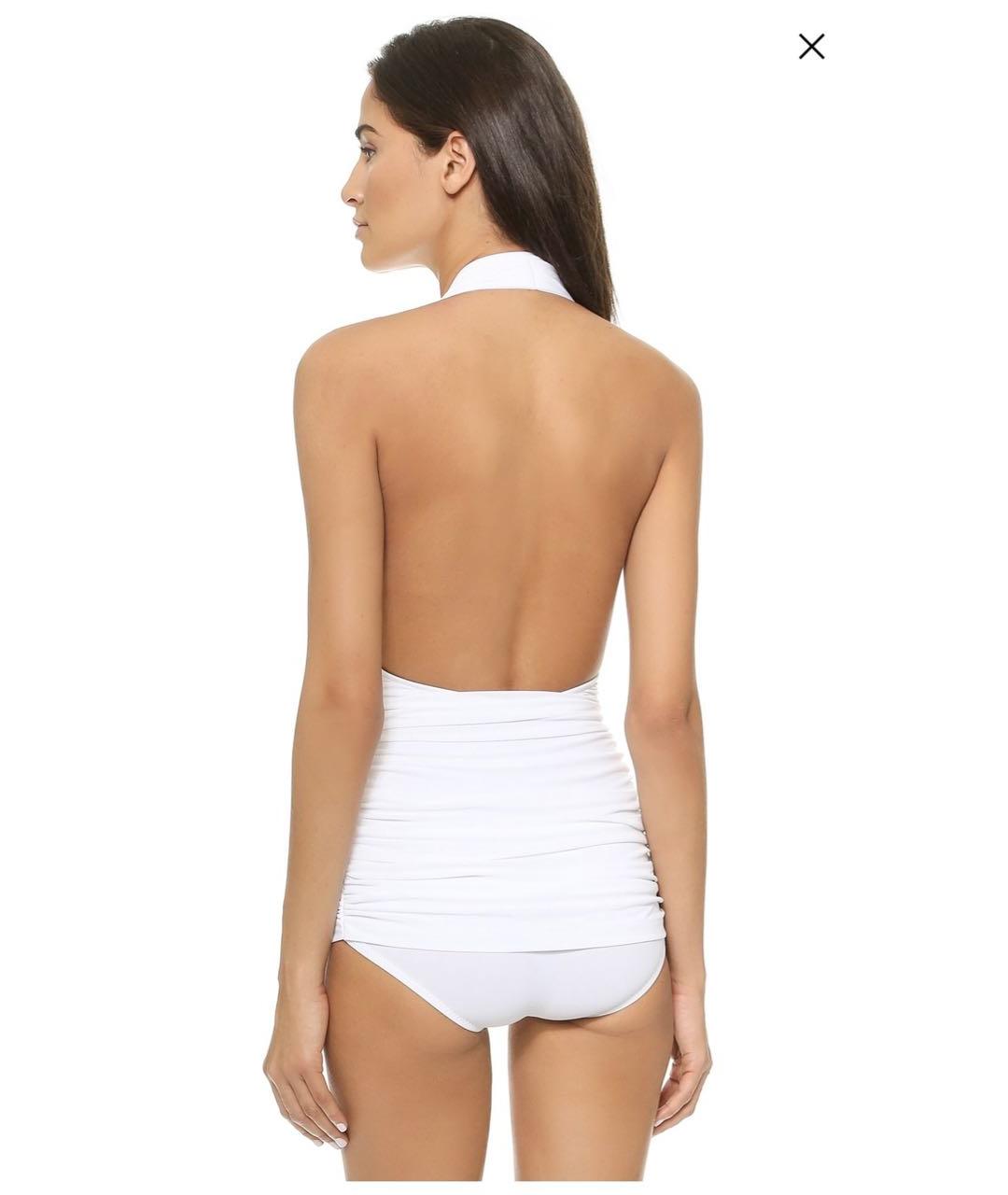 NORMA KAMALI Белый купальник, фото 3