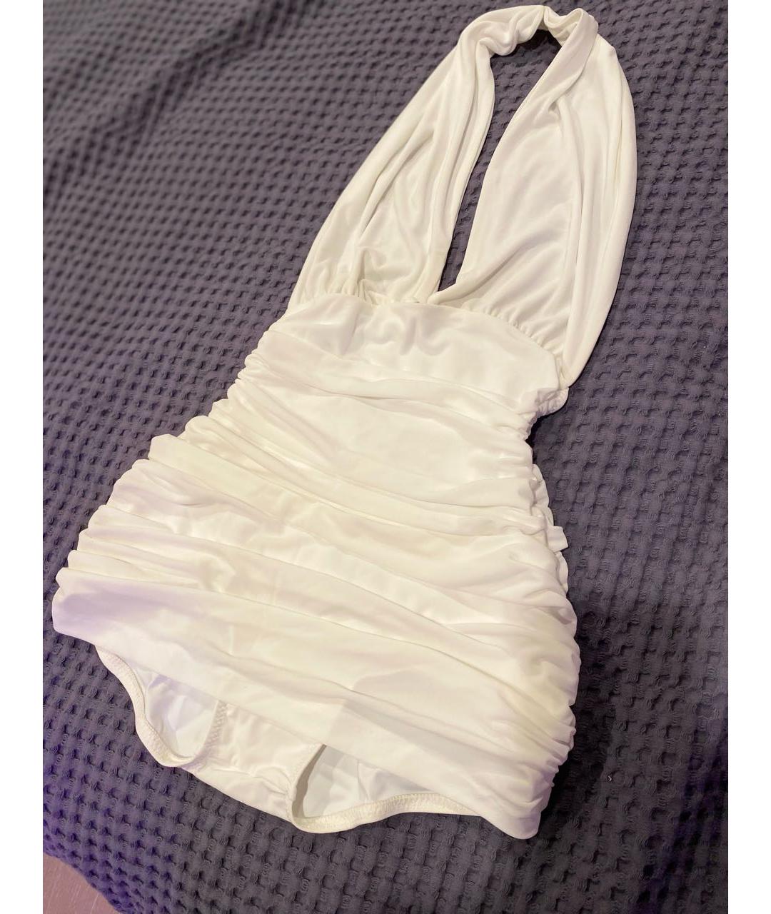 NORMA KAMALI Белый купальник, фото 5