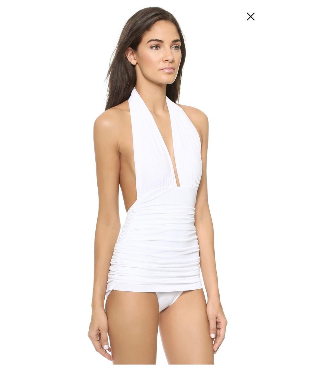 NORMA KAMALI Белый купальник, фото 4