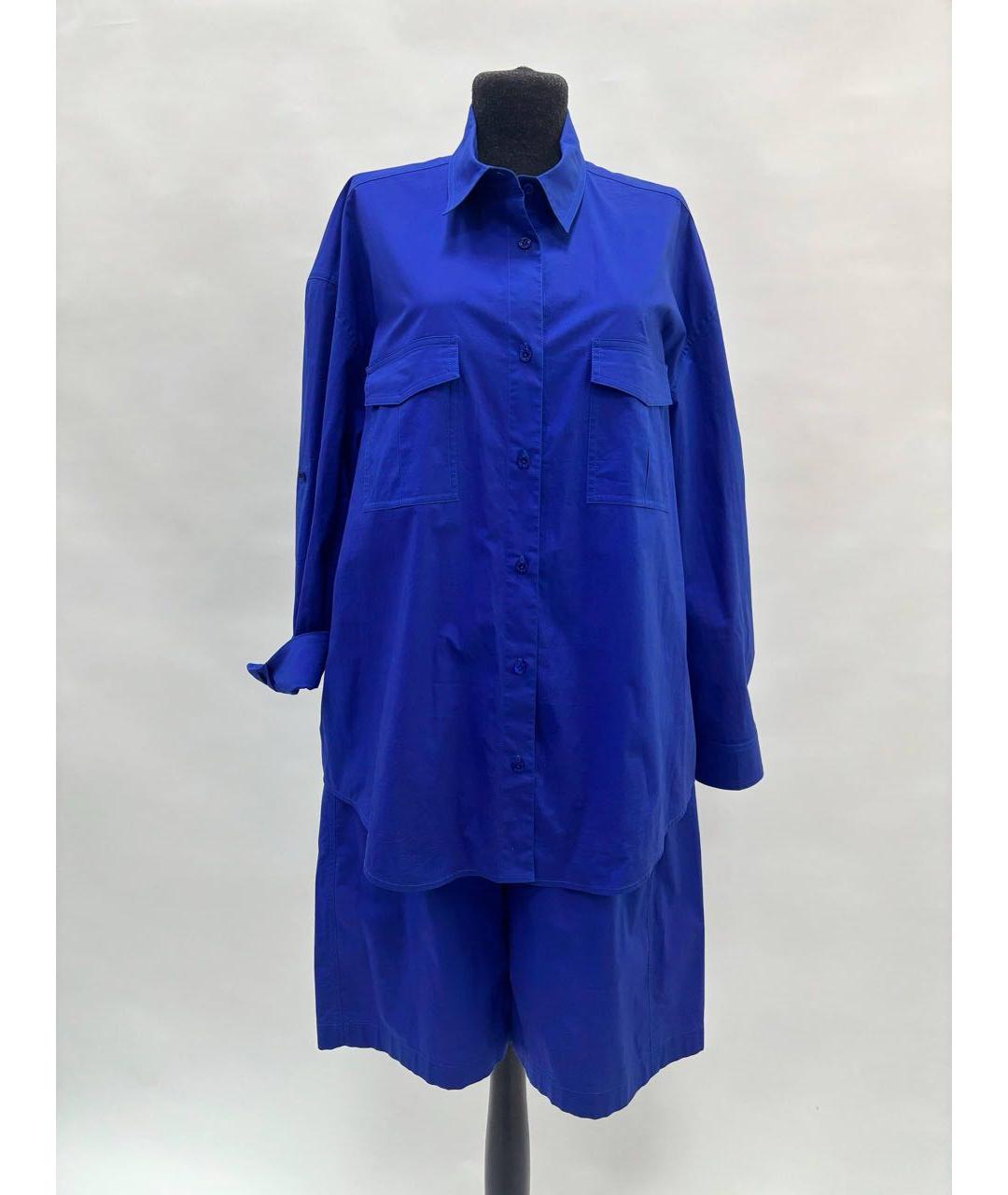 ALEXANDRE VAUTHIER Синий хлопковый костюм с брюками, фото 4