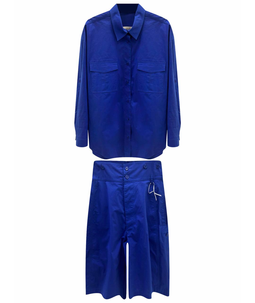 ALEXANDRE VAUTHIER Синий хлопковый костюм с брюками, фото 1