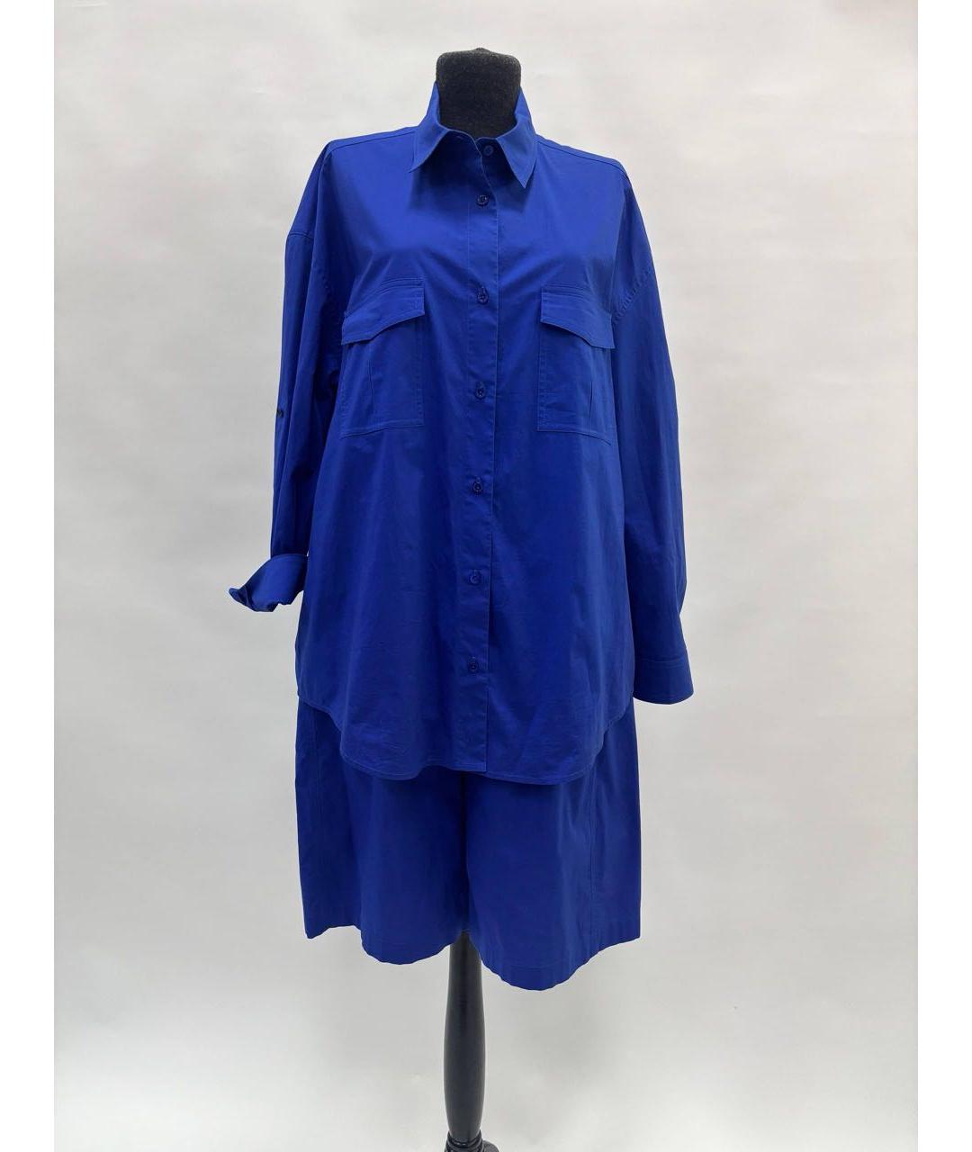 ALEXANDRE VAUTHIER Синий хлопковый костюм с брюками, фото 6