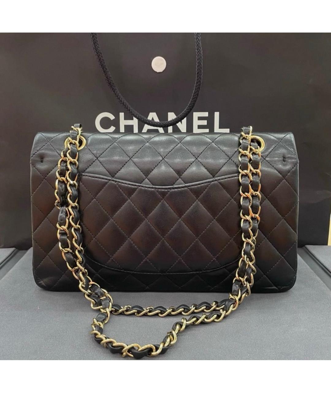 CHANEL Черная кожаная сумка через плечо, фото 3