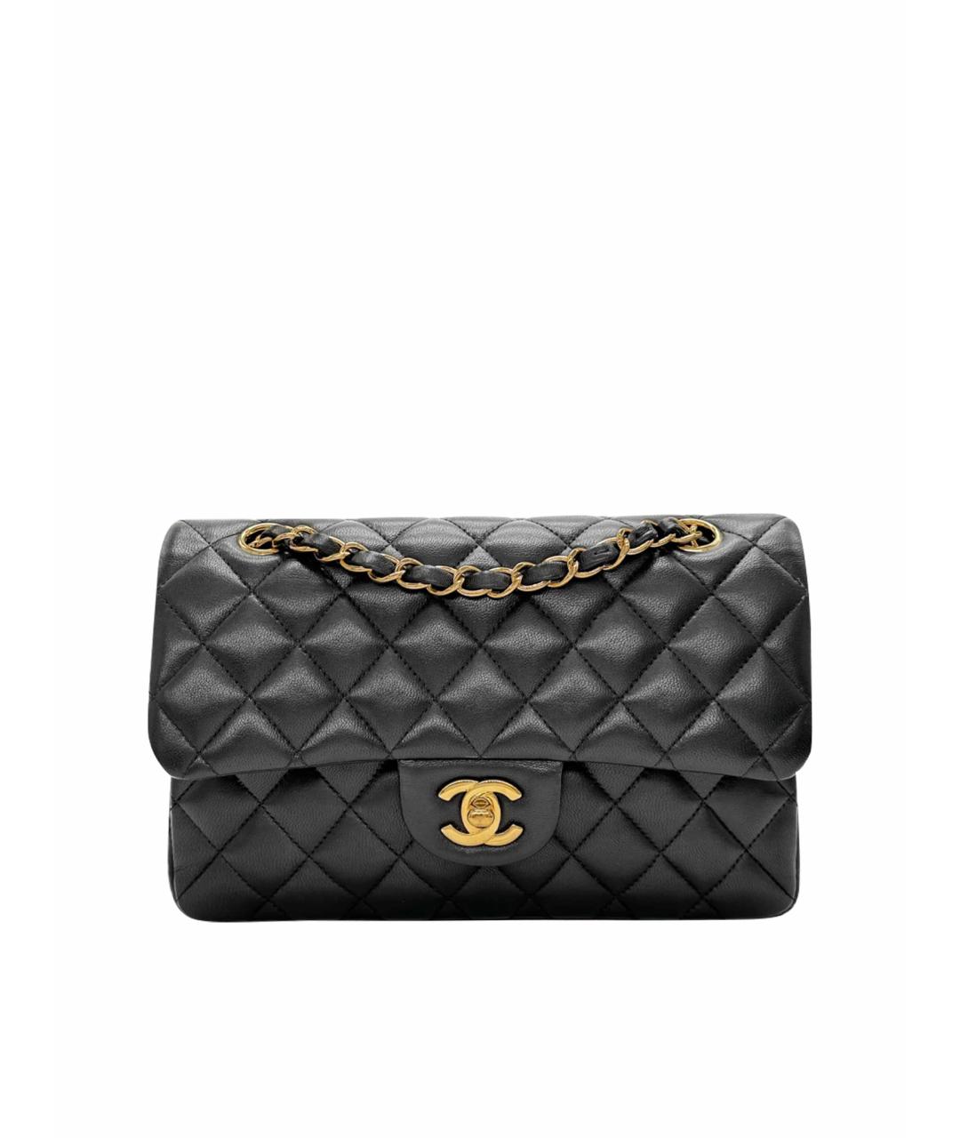 CHANEL Черная кожаная сумка через плечо, фото 1