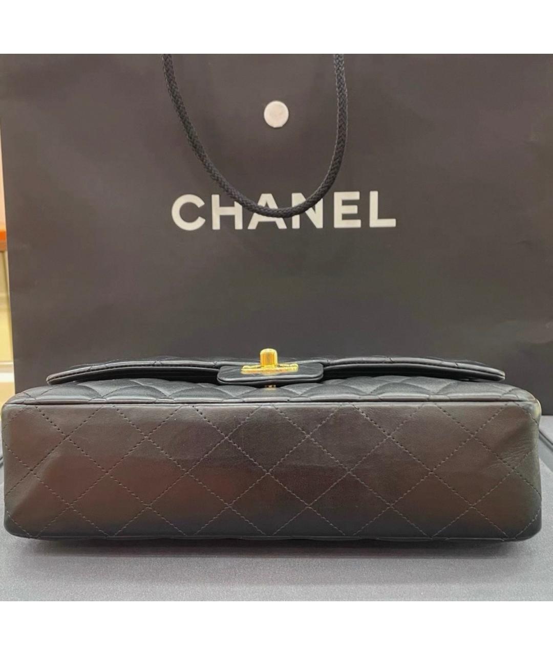 CHANEL Черная кожаная сумка через плечо, фото 4