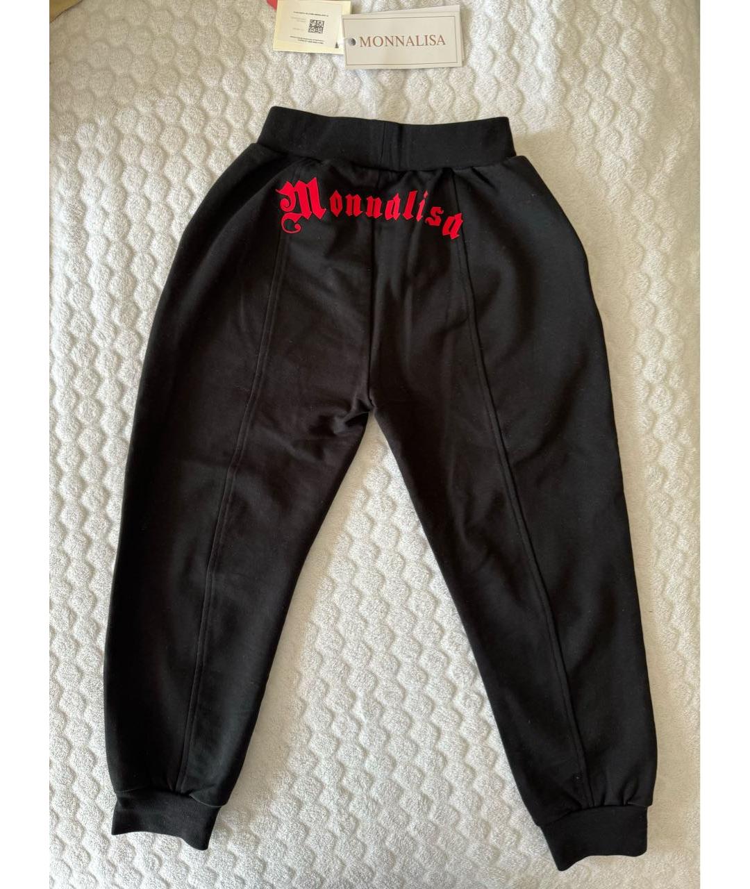 MONNALISA Черные хлопковые брюки и шорты, фото 2