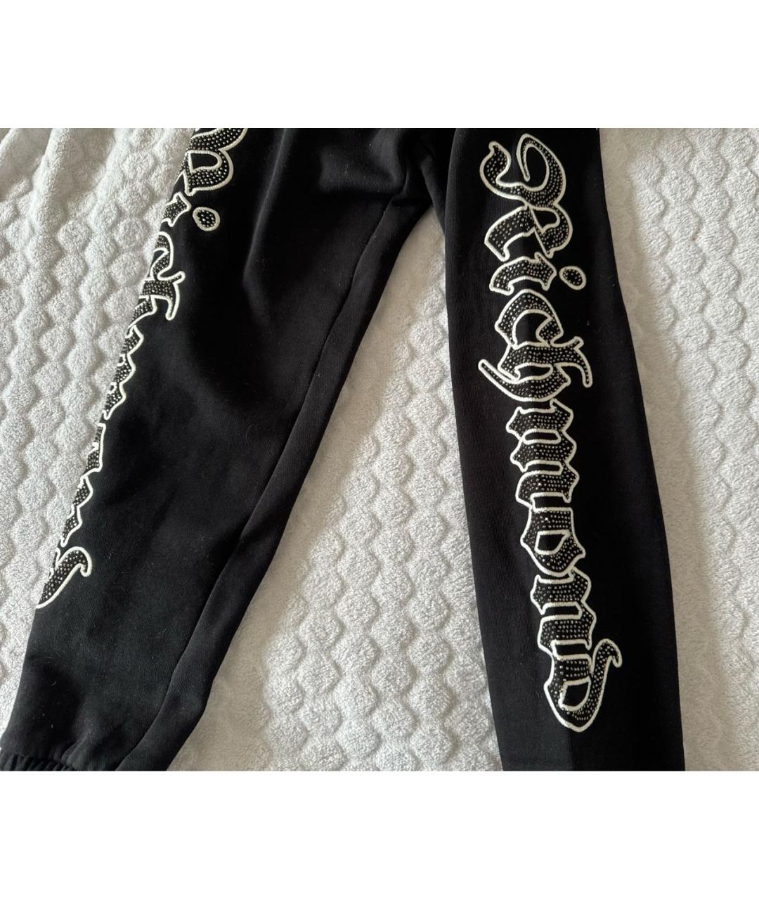 JOHN RICHMOND Черные хлопковые брюки и шорты, фото 4