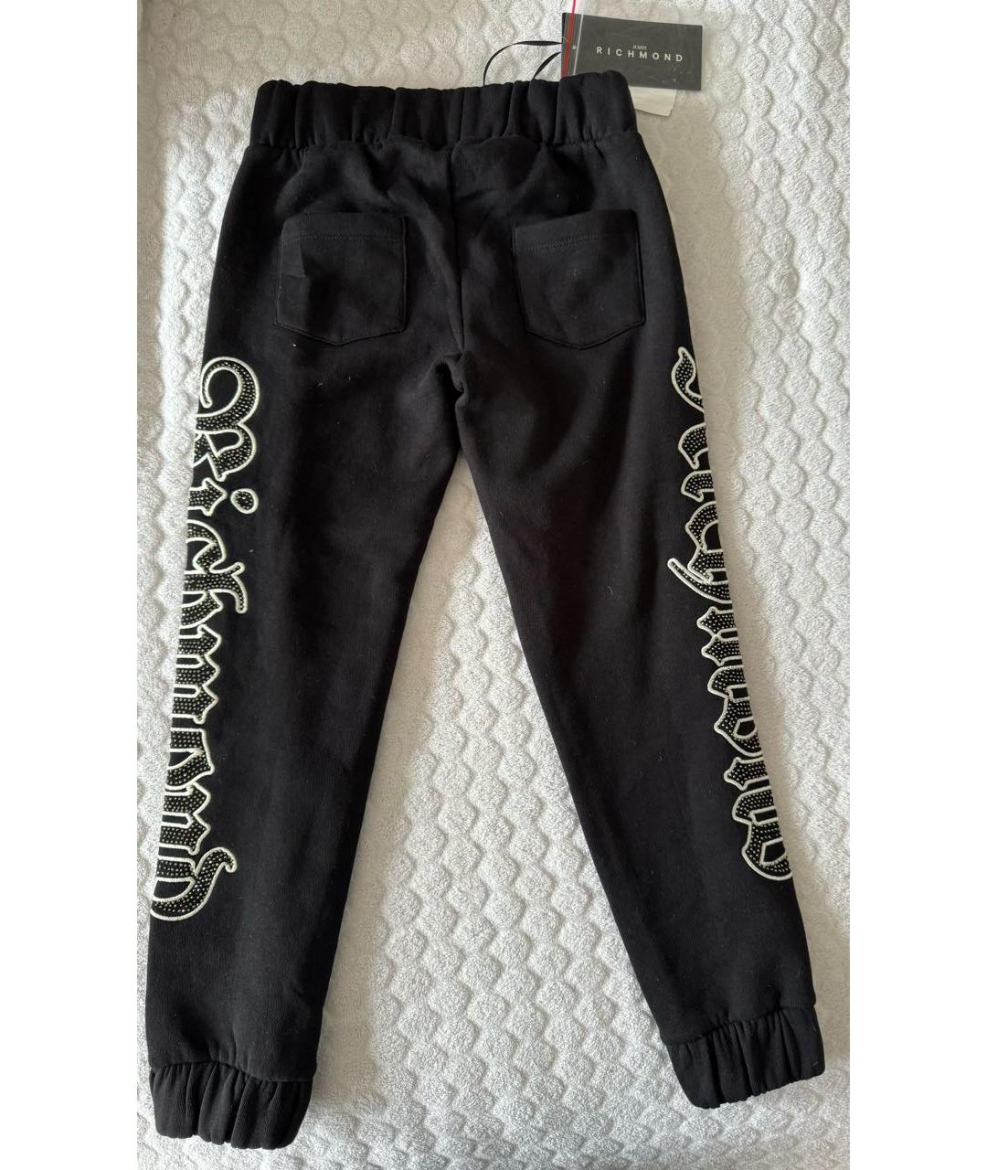 JOHN RICHMOND Черные хлопковые брюки и шорты, фото 2