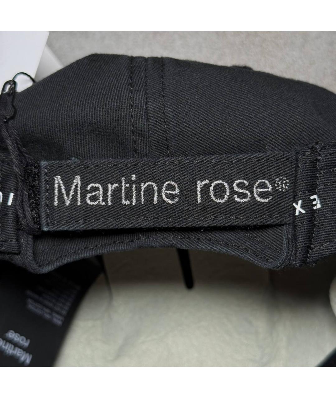 MARTINE ROSE Черная кепка/бейсболка, фото 8