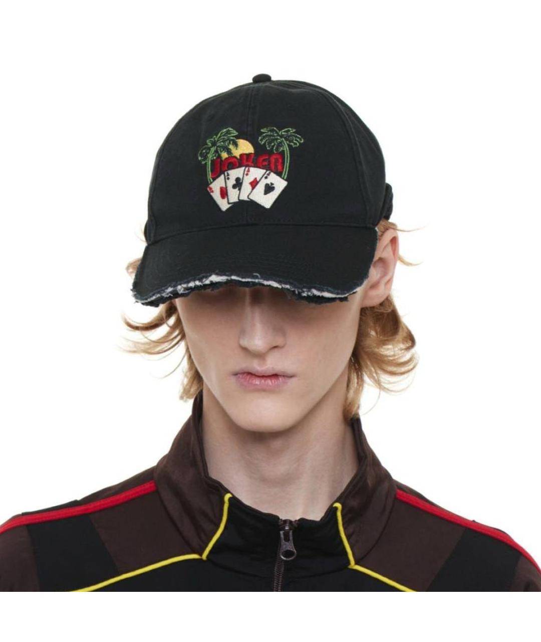 MARTINE ROSE Черная кепка/бейсболка, фото 3