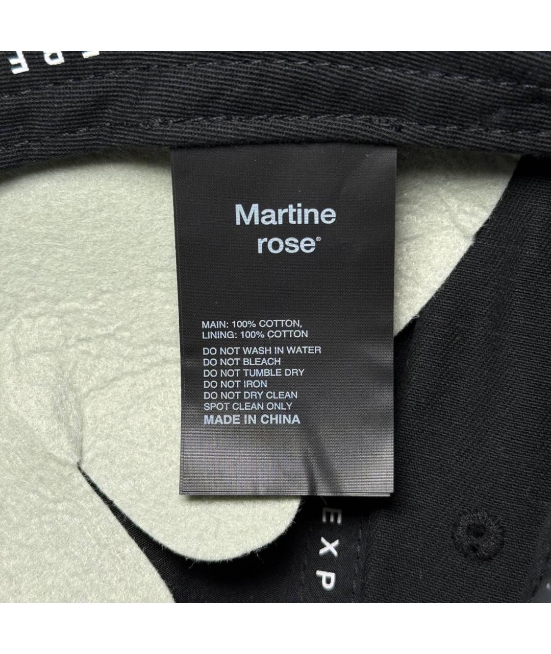 MARTINE ROSE Черная кепка/бейсболка, фото 7